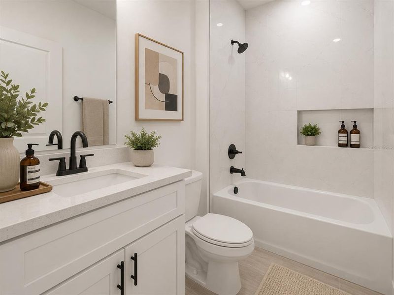 Furnished interior view inside a new home in , Dunnellon (Image 10).