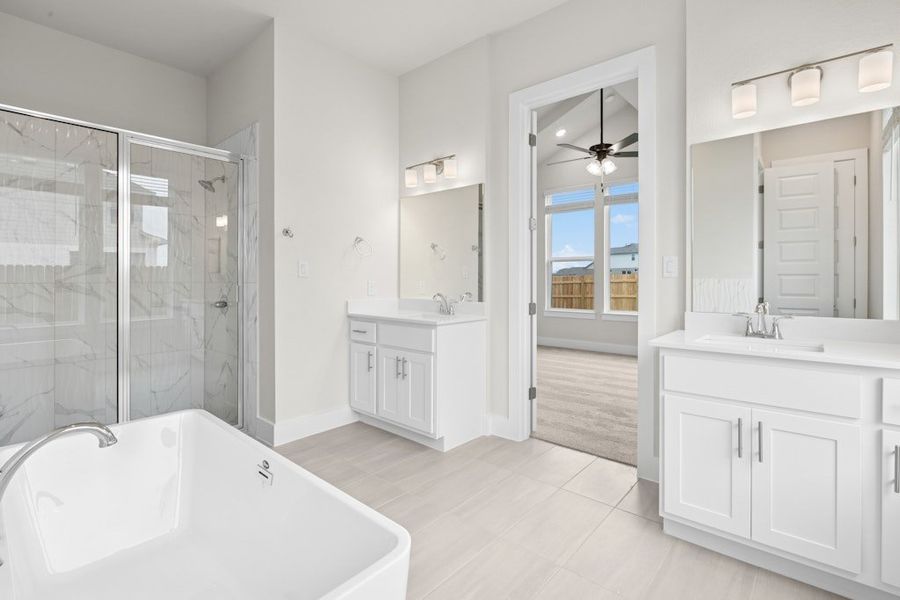 Furnished interior view inside a new home in Blackhawk, Pflugerville (Image 11).