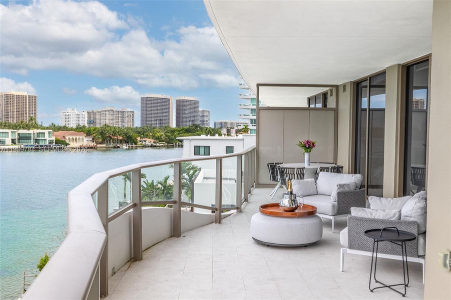 Exterior details and patio area of a home in , Bay Harbor Islands (Image 23).
