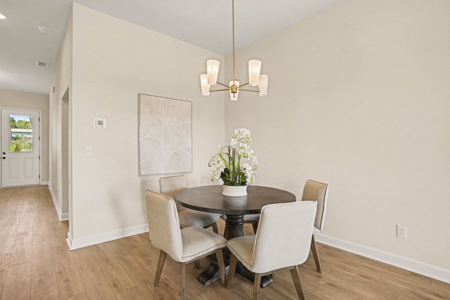 Representative furnished interior of a home built from the Sedona - Waterway by Ashton Woods in Blue Heron Retreat, Little River (Image 9).