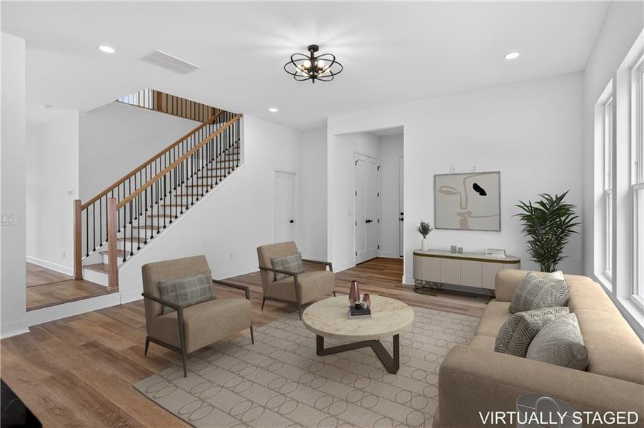 Furnished interior view inside a new home in , Douglasville (Image 6).