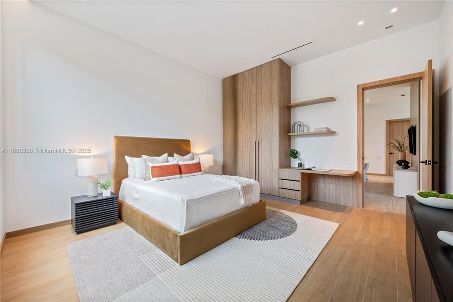 Furnished interior view inside a new home in , Miami (Image 24).