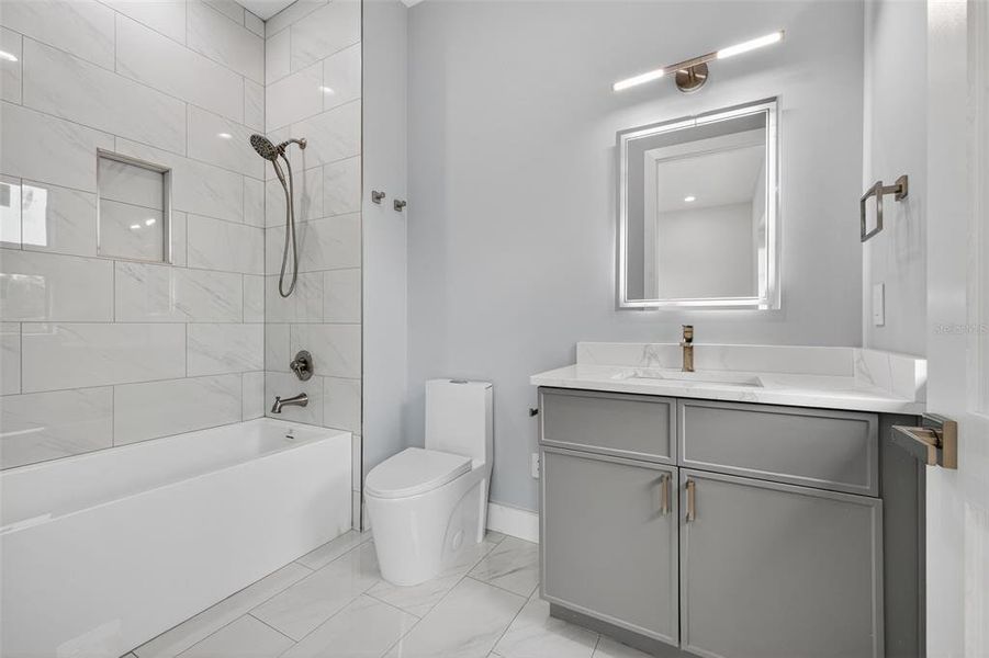 Furnished interior view inside a new home in , St. Petersburg (Image 40).