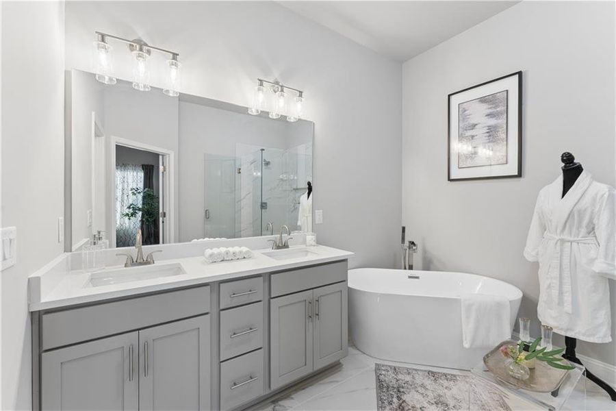 Furnished interior view inside a new home in , Decatur (Image 34).