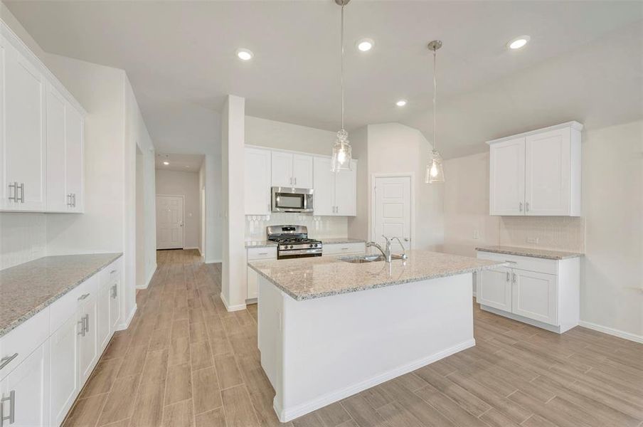 Furnished interior view inside a new home in The Preserve, Justin (Image 12).