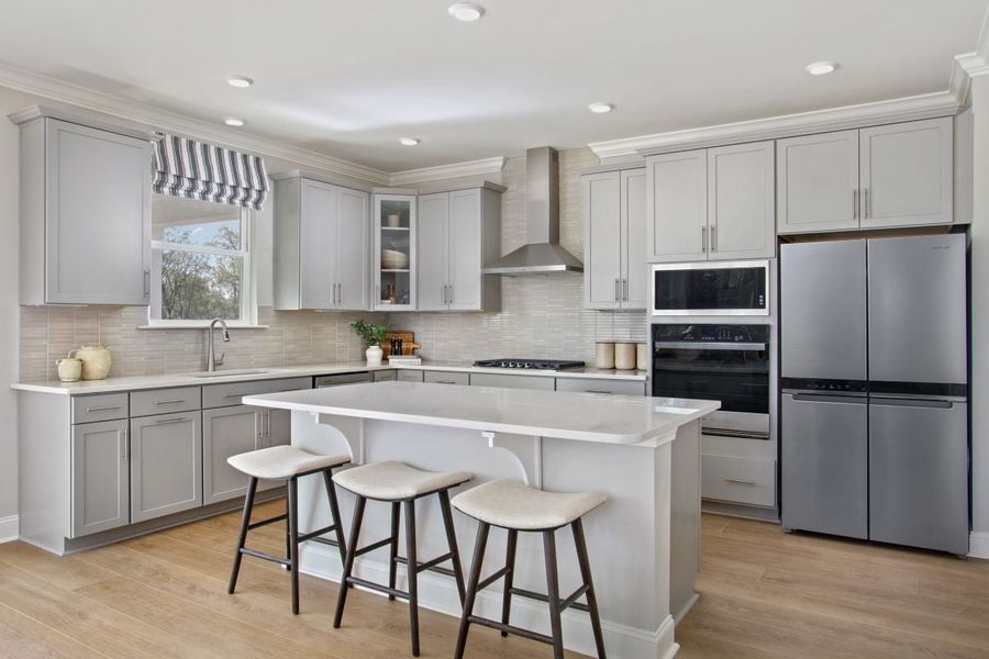 Representative furnished interior of a home built from the 2539 Modeled by KB Home in Wellington Pointe Classic, Monroe (Image 6).
