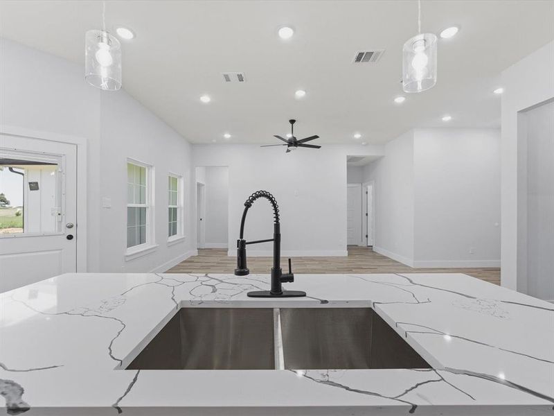 Close-up of interior finishes inside a home in , Bowie (Image 10).