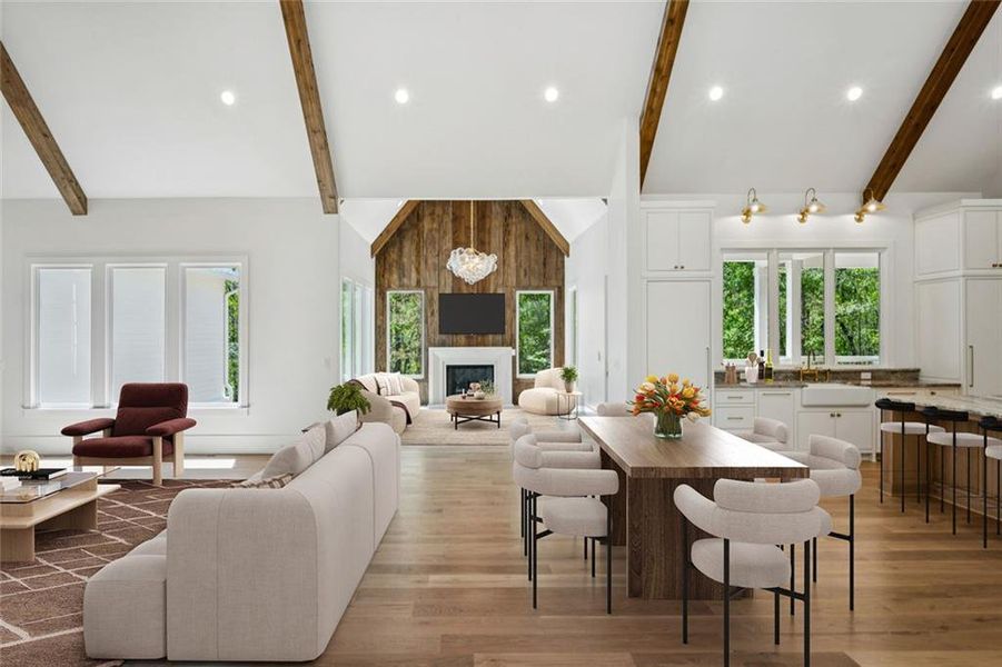 Furnished interior view inside a new home in , Athens (Image 18).