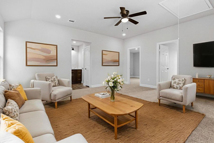 Furnished interior view inside a new home in , Cleveland (Image 12). Furnished interior view inside a new home in , Cleveland (Image 12).