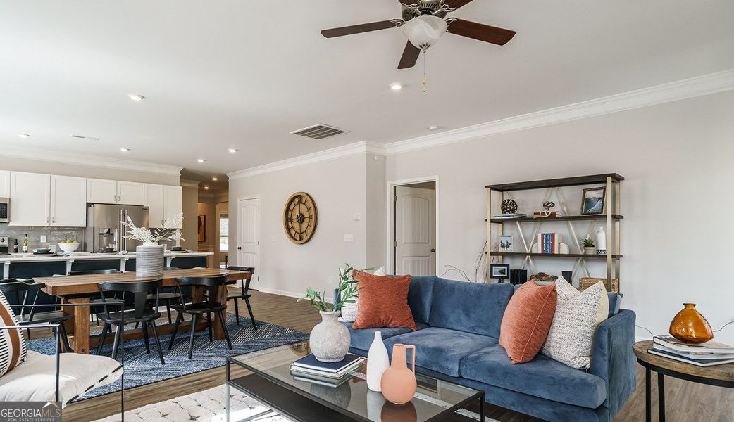 Furnished interior view inside a new home in Cobblestone Crossing, Warner Robins (Image 4).
