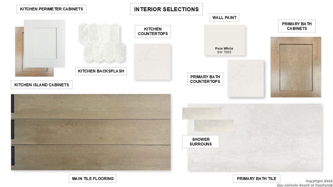 Sample of building materials used in homes in Kinder Ranch 70', San Antonio (Image 3). Sample of building materials used in homes in Kinder Ranch 70', San Antonio (Image 3).