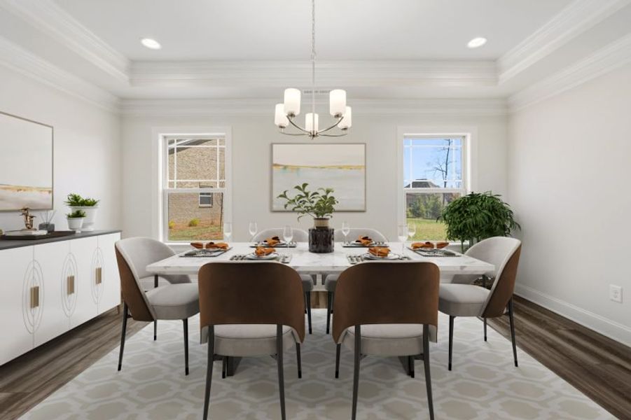 Furnished interior view inside a new home in Blacksmith, Stokesdale (Image 16).