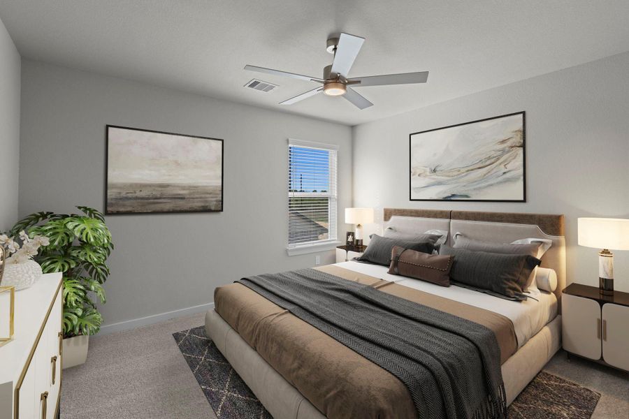 Furnished interior view inside a new home in Briarwood Crossing, Rosenberg (Image 9). Furnished interior view inside a new home in Briarwood Crossing, Rosenberg (Image 9).