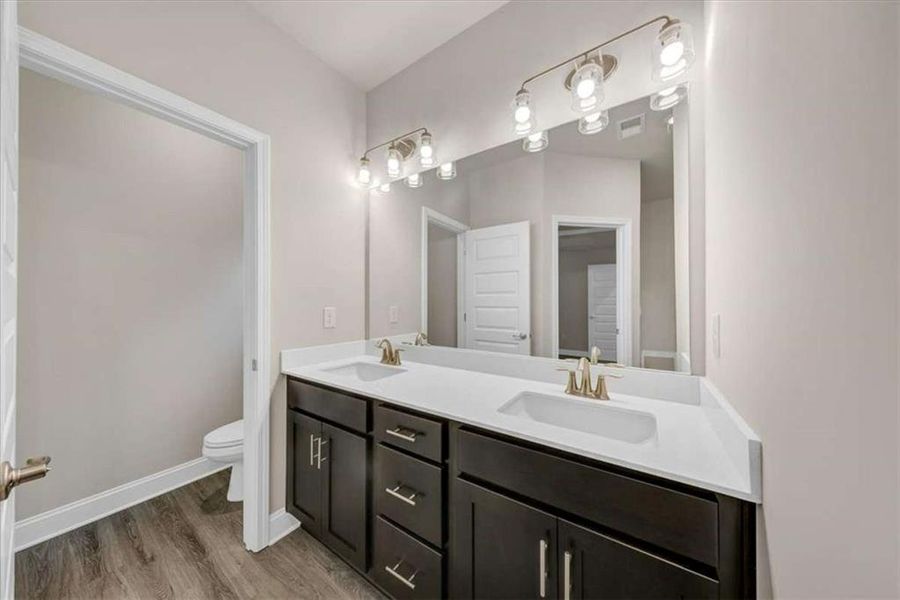 Furnished interior view inside a new home in Scarlett Place, Bowdon (Image 10).
