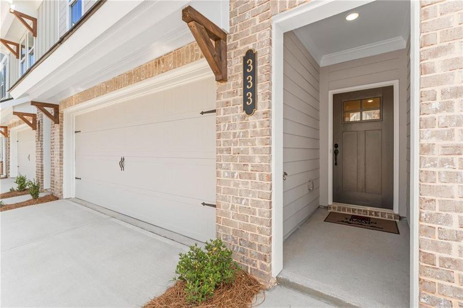 Exterior details and patio area of a home in Cherokee Township, Acworth (Image 3).