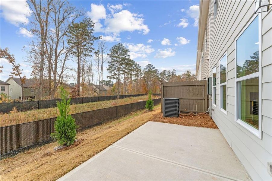Exterior details and patio area of a home in Cherokee Township, Acworth (Image 3).