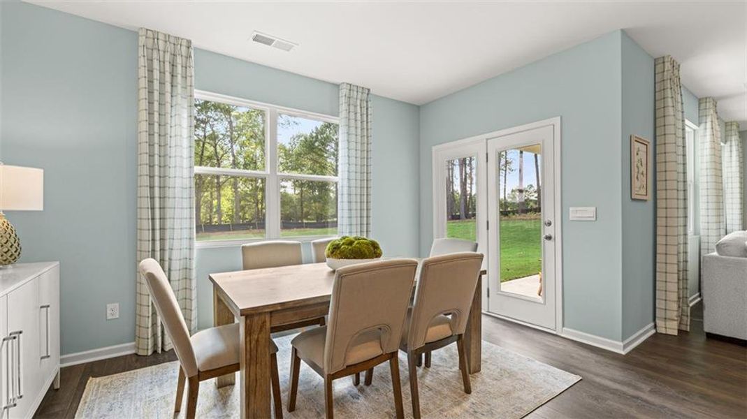 Furnished interior view inside a new home in Jackson Landing, Jefferson (Image 9).