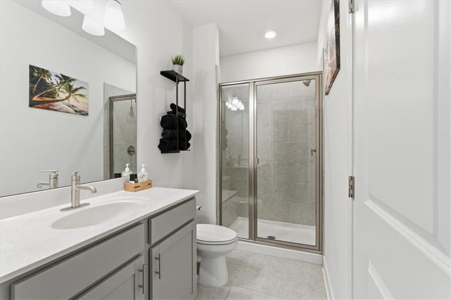 Furnished interior view inside a new home in Towns At Peachtree Corners, Peachtree Corners (Image 18).