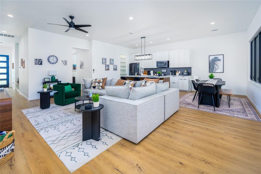Furnished interior view inside a new home in , Bastrop (Image 21).