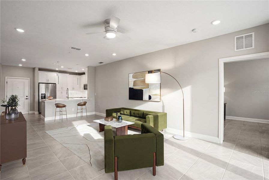 Furnished interior view inside a new home in Gatherings® of Lake Nona, Orlando (Image 5).