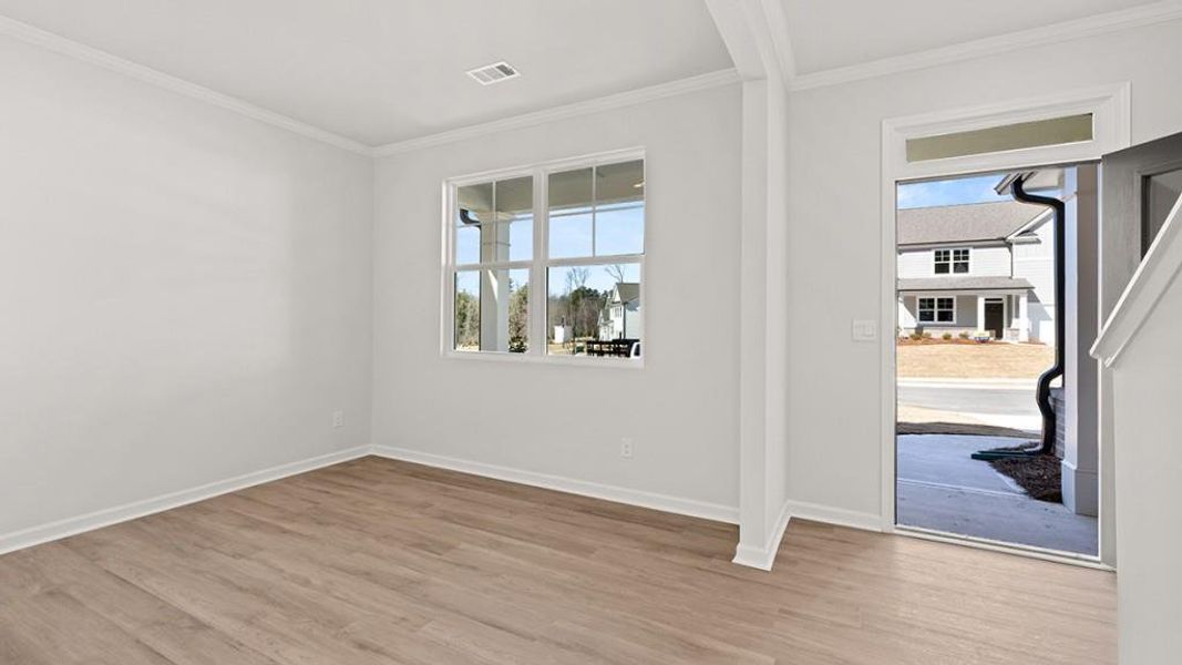 Spacious, unfurnished interior of a new home in Hamptons at Riverwood South, Dallas (Image 32).