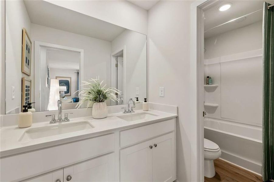Furnished interior view inside a new home in The Estates at Gainesville Township, Gainesville (Image 8).