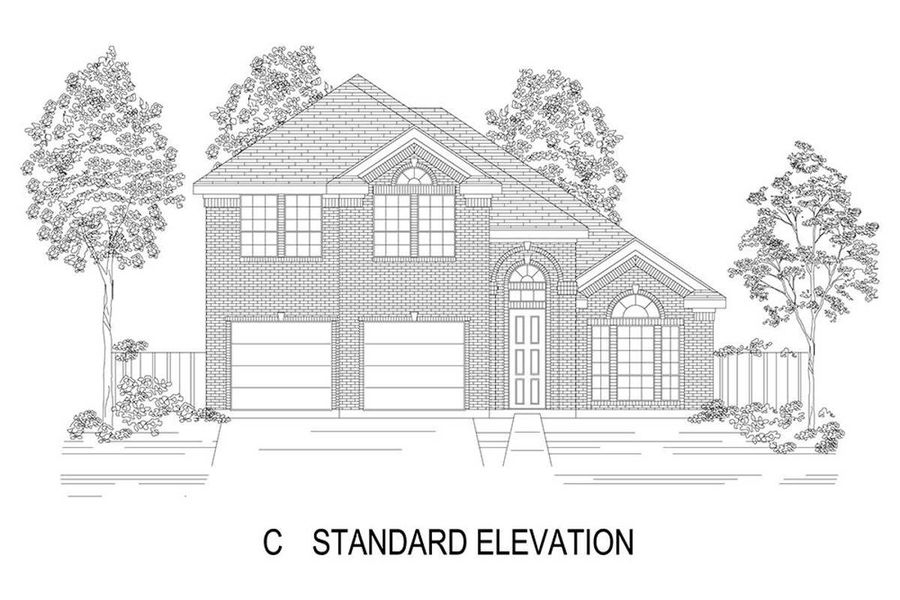 Representative rendering of the exterior for the Brittany 40 2F by First Texas Homes (Image 6).