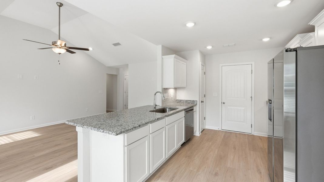Furnished interior view inside a new home in Wheatfield, Shelbyville (Image 3).