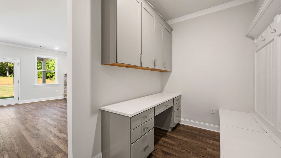 Furnished interior view inside a new home in Heritage Pointe, Senoia (Image 7).
