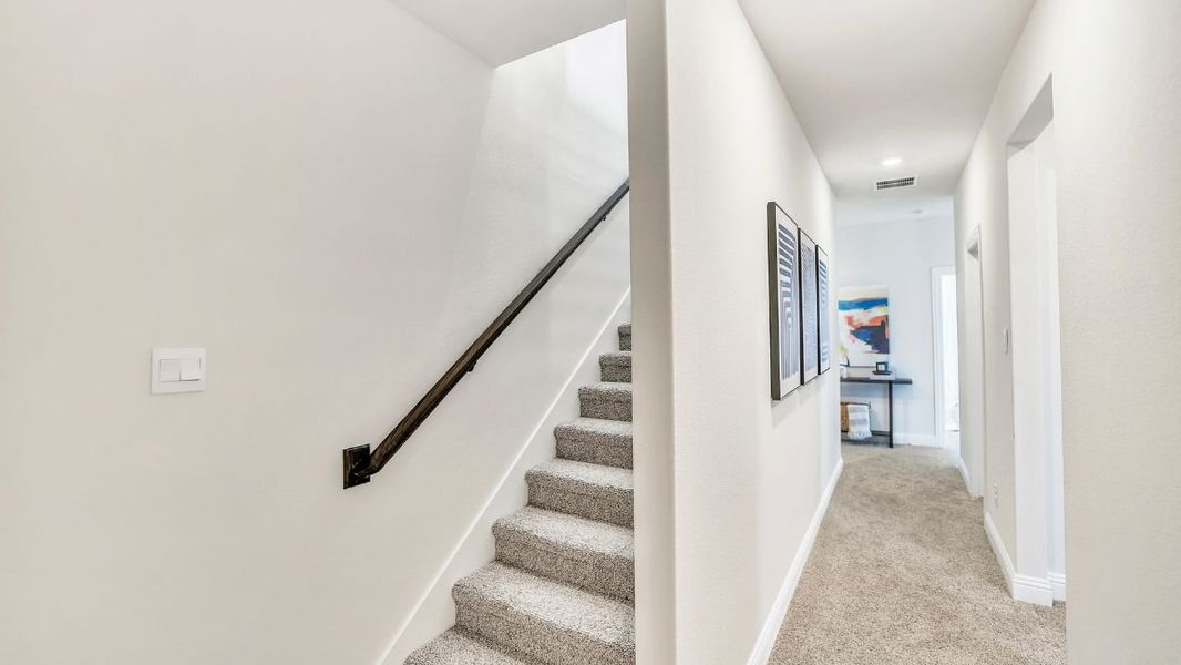 Representative unfurnished interior of a home built from the Appaloosa by D.R. Horton in Mustang Square, Plano (Image 20). Representative unfurnished interior of a home built from the Appaloosa by D.R. Horton in Mustang Square, Plano (Image 20).