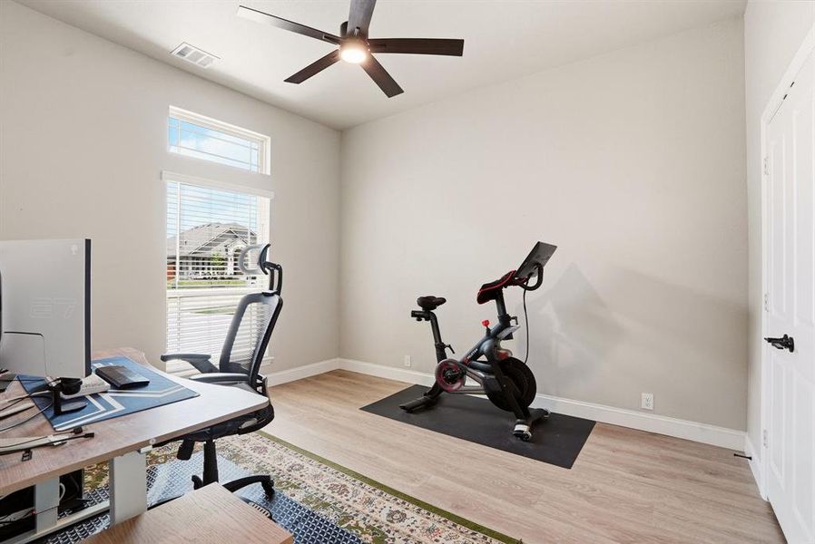 Furnished interior view inside a new home in Hayes Crossing, Midlothian (Image 32).