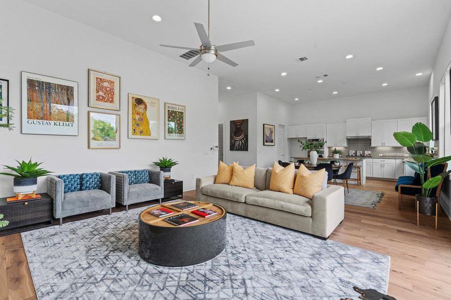Furnished interior view inside a new home in Agave, Austin (Image 13).