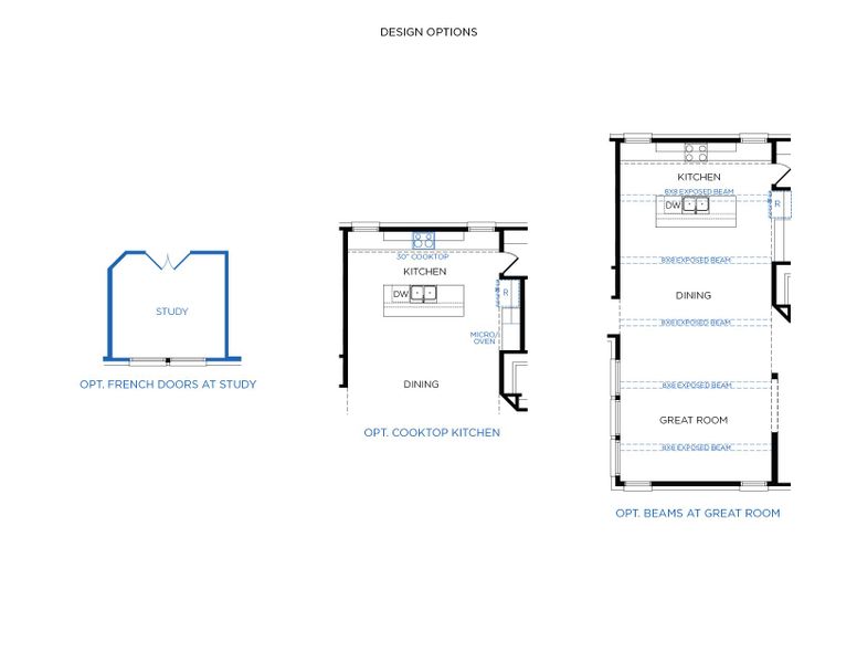 2D floor plan layout for the Prevost by Tricoast Homes in Sunterra 50s, Katy, TX (Image 4). 2D floor plan layout for the Prevost by Tricoast Homes in Sunterra 50s, Katy, TX (Image 4).