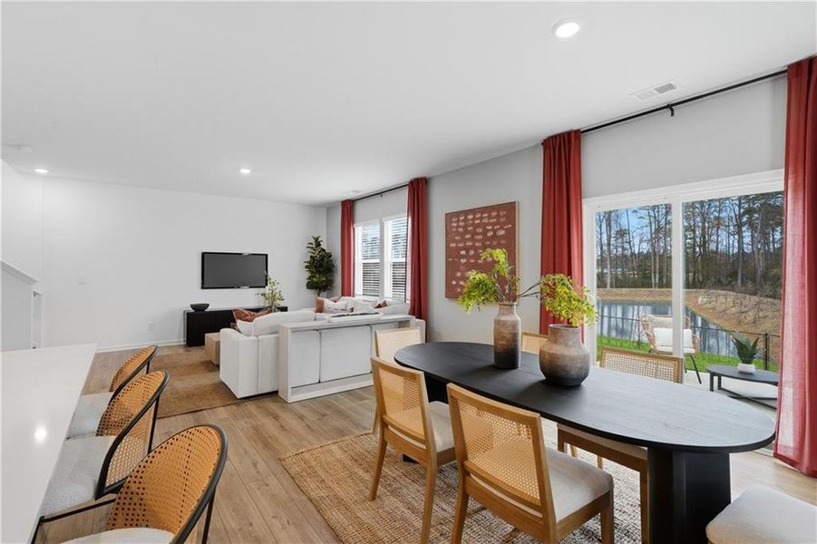 Furnished interior view inside a new home in Crossvine Village, LaGrange (Image 21).