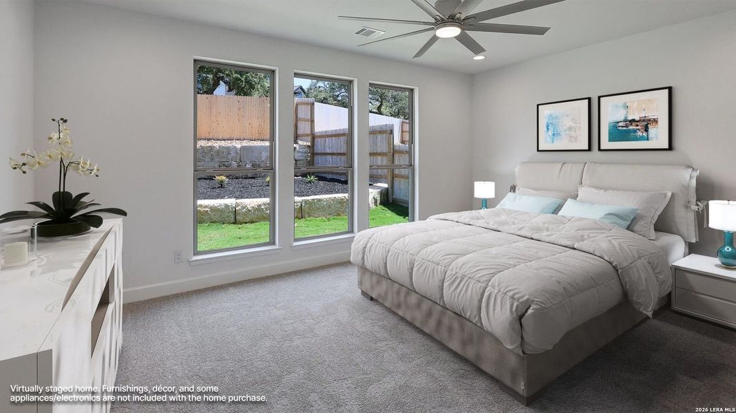 Furnished interior view inside a new home in The Ranches at Creekside, Boerne (Image 6). Furnished interior view inside a new home in The Ranches at Creekside, Boerne (Image 6).