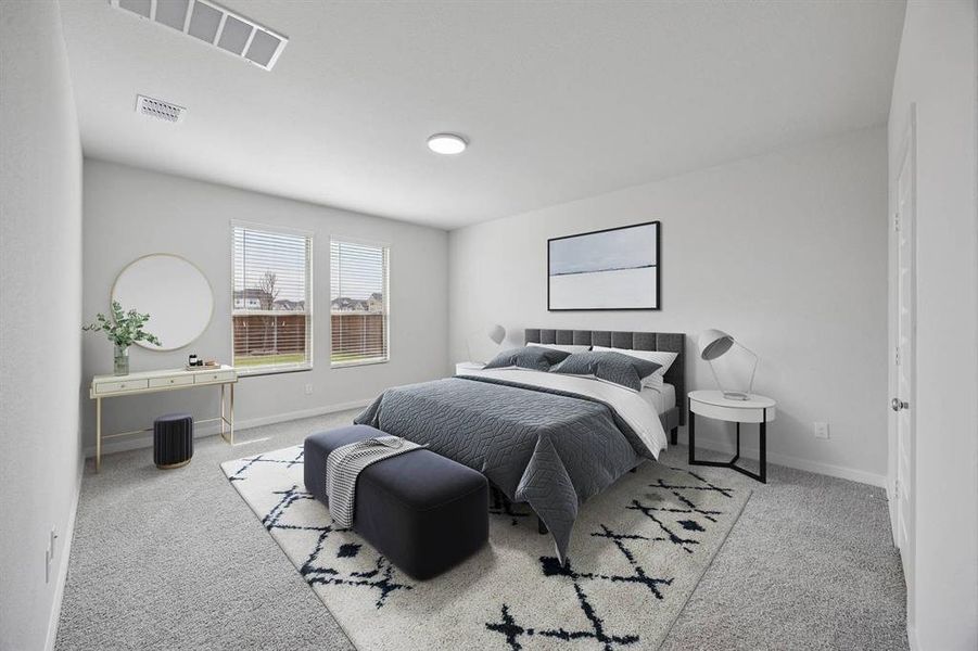 Primary Suite in the Masters home plan by Trophy Signature Homes – REPRESENTATIVE PHOTO