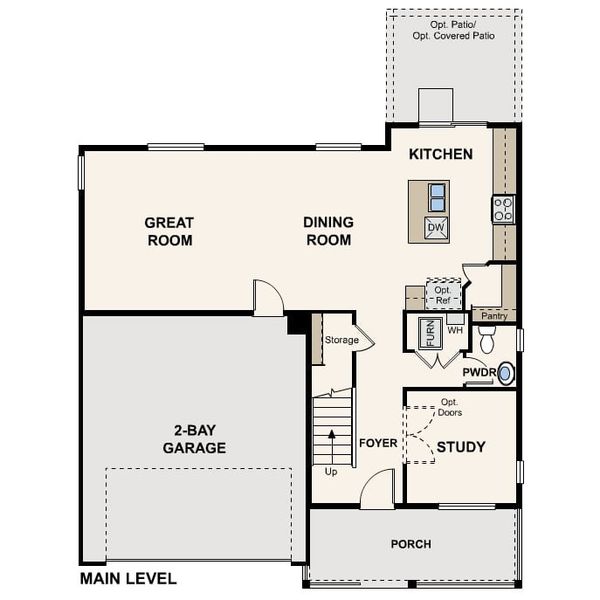 2D floor plan layout of this home in The Aurora Highlands, Aurora, CO (Image 1). 2D floor plan layout of this home in The Aurora Highlands, Aurora, CO (Image 1).