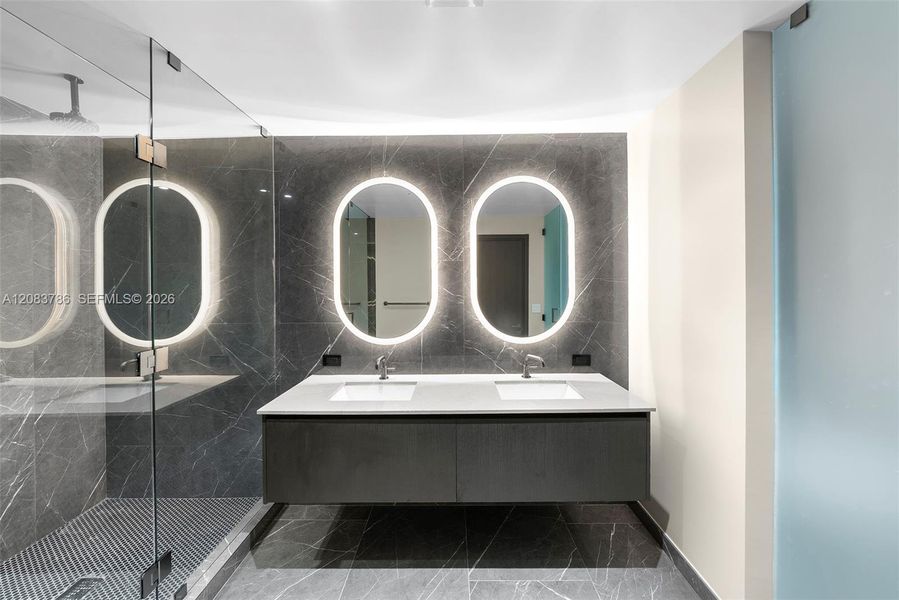 Furnished interior view inside a new home in , Miami Beach (Image 7). Furnished interior view inside a new home in , Miami Beach (Image 7).