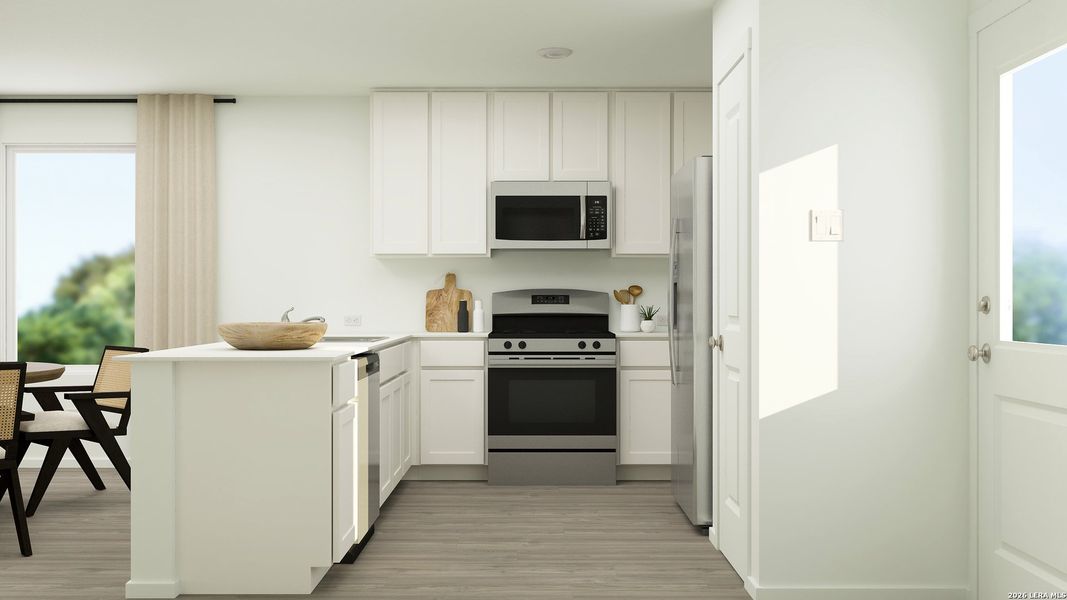 Furnished interior view inside a new home in , Kerrville (Image 25).