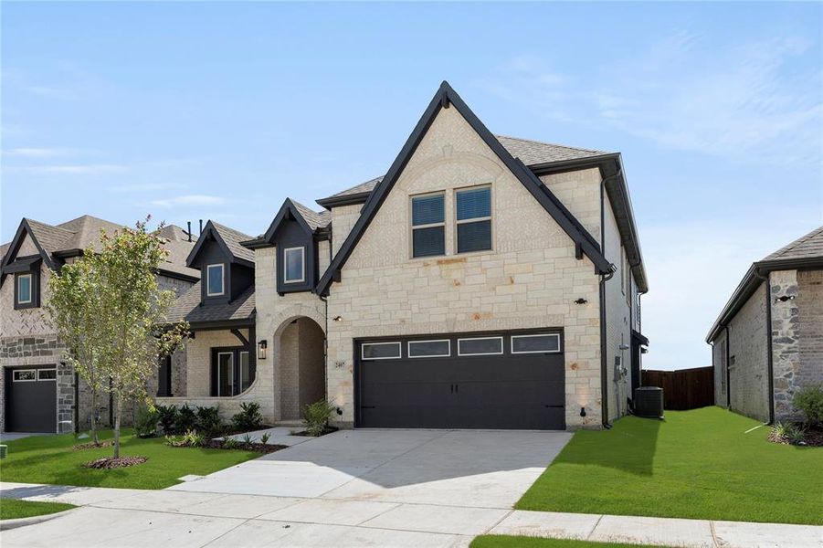 Front exterior of a new home in Brookfield, Melissa, TX, highlighting curb appeal (Image 1). Front exterior of a new home in Brookfield, Melissa, TX, highlighting curb appeal (Image 1).
