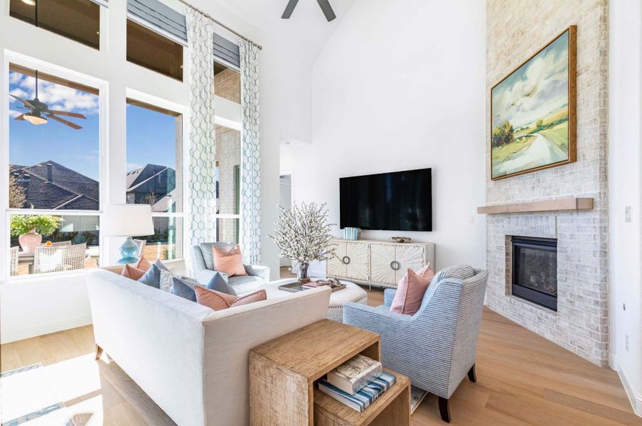 Representative Family Room - some options shown