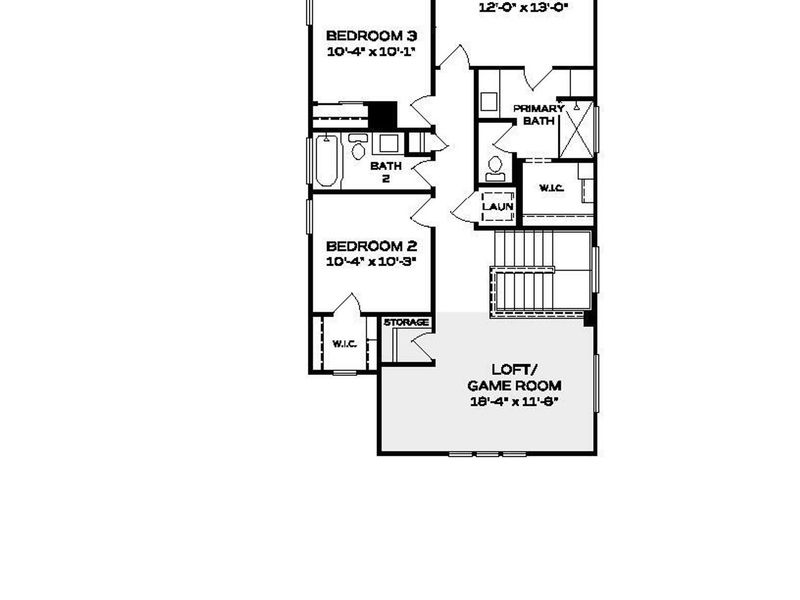 2D floor plan layout of this home in South Ranch Southern Collection, Prescott, AZ (Image 3).