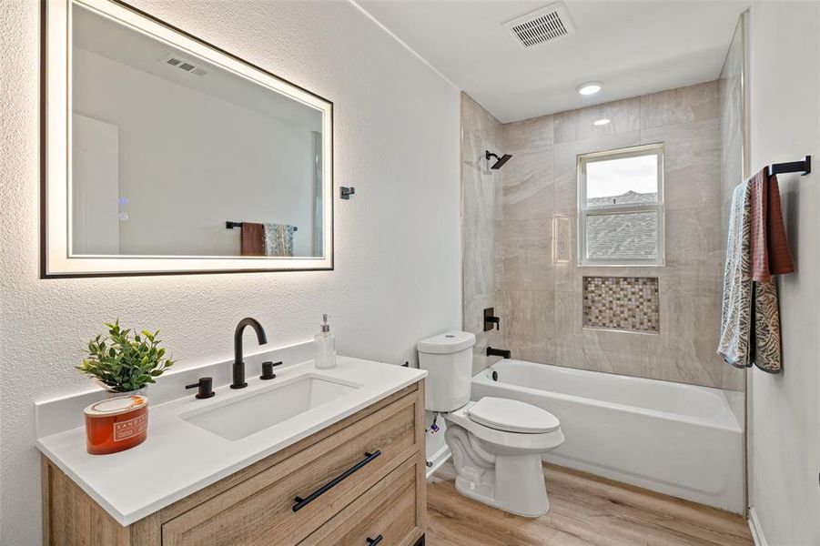 Furnished interior view inside a new home in , Woodway (Image 14). Furnished interior view inside a new home in , Woodway (Image 14).