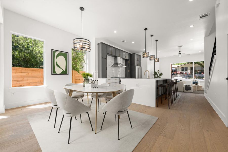 Furnished interior view inside a new home in , Austin (Image 12). Furnished interior view inside a new home in , Austin (Image 12).