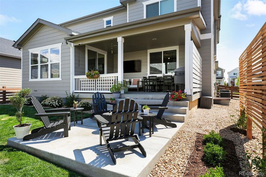 Exterior details and patio area of a home in Colliers Hill, Erie (Image 28). Exterior details and patio area of a home in Colliers Hill, Erie (Image 28).
