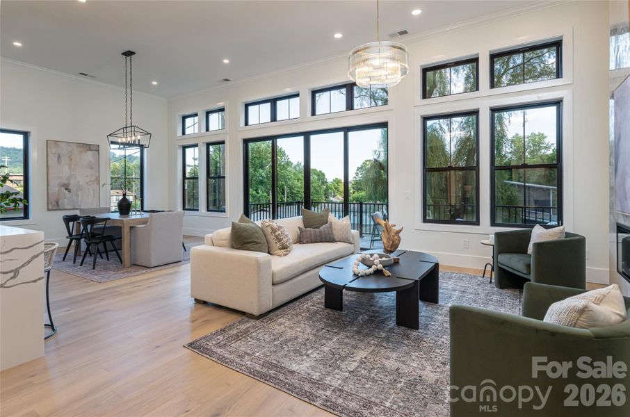 Furnished interior view inside a new home in , Asheville (Image 15). Furnished interior view inside a new home in , Asheville (Image 15).