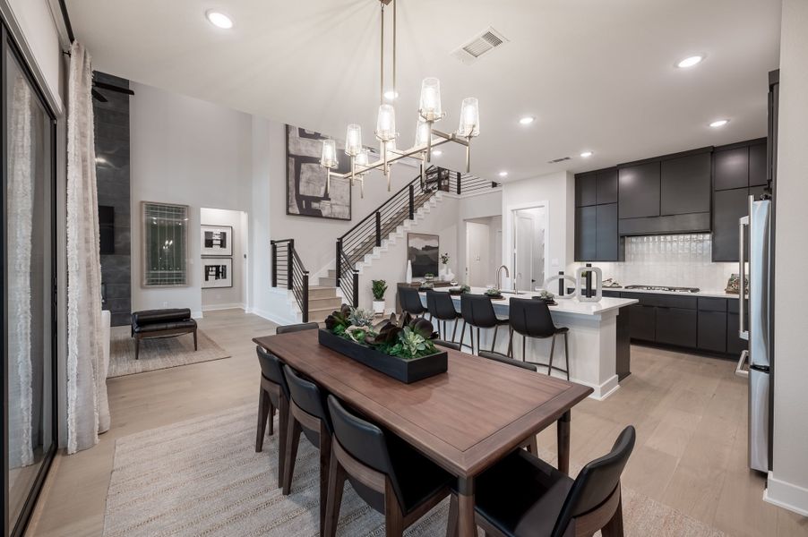 Representative furnished interior of a home built from the Barnhart by Tri Pointe Homes in Woodson’s Reserve, Spring (Image 70).