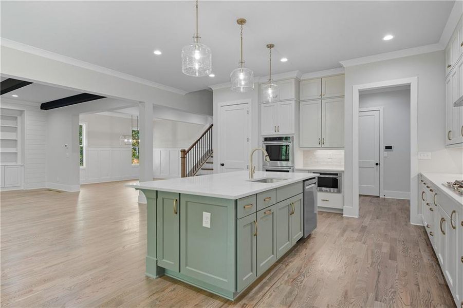 Furnished interior view inside a new home in , Canton (Image 12).