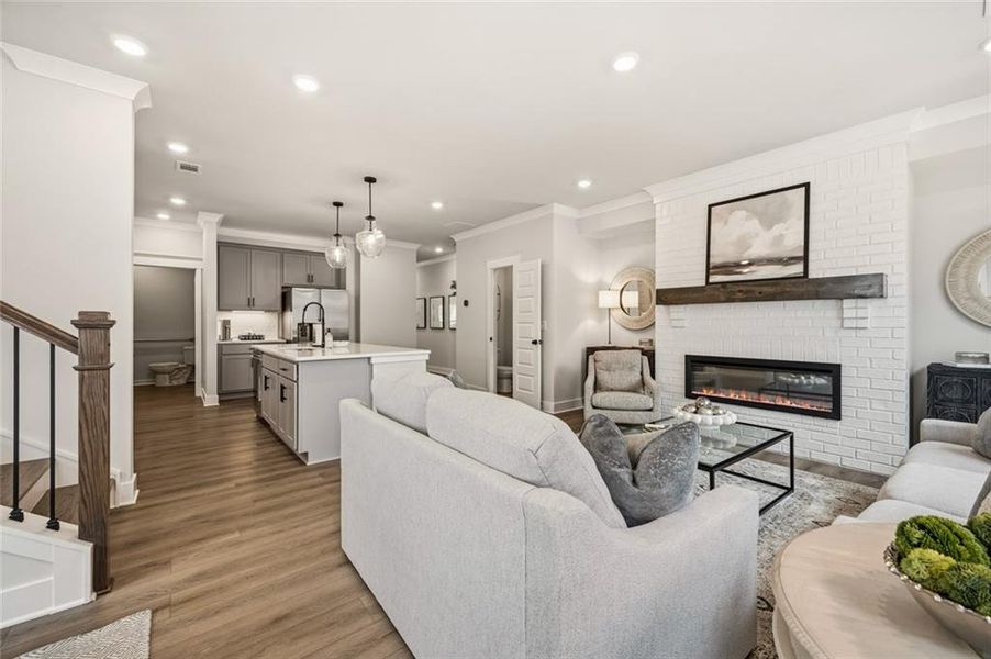 Furnished interior view inside a new home in Millstone at Mundy Mill, Gainesville (Image 32).