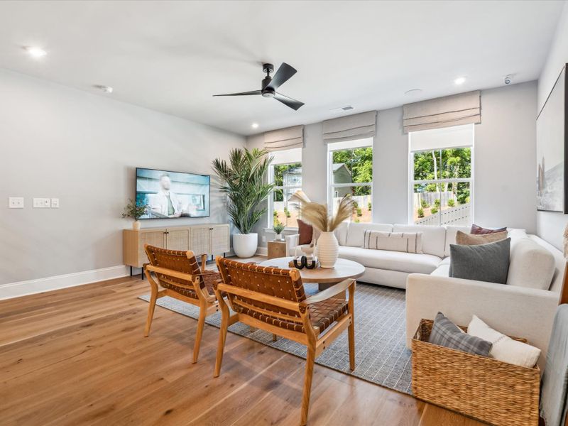Representative furnished interior of a home built from the Hudson by Tri Pointe Homes in Old Town Village, Waxhaw (Image 35).